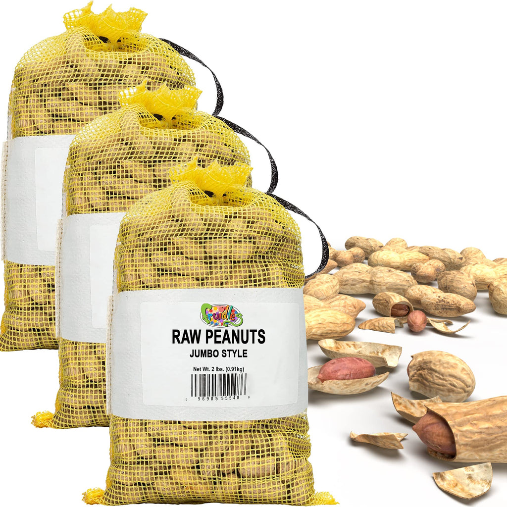 Raw Peanuts in Shell 2 Pound Bag (3-Pack) U287