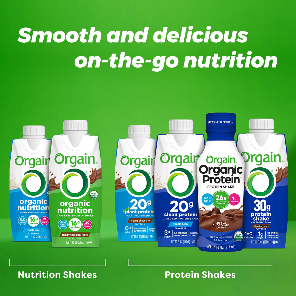 Organic Grass Fed 16g Protein Shake, Vanilla, 11oz, 12pk C748409