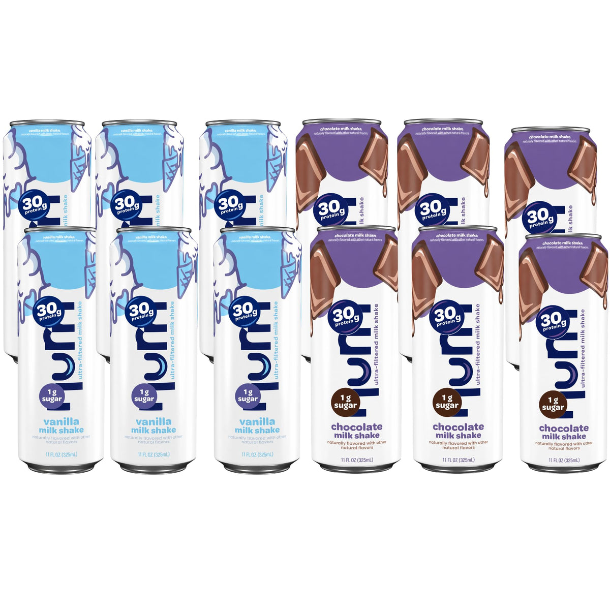 Filtered Protein Milk Shake Variety Pack, 12 Cans O382562