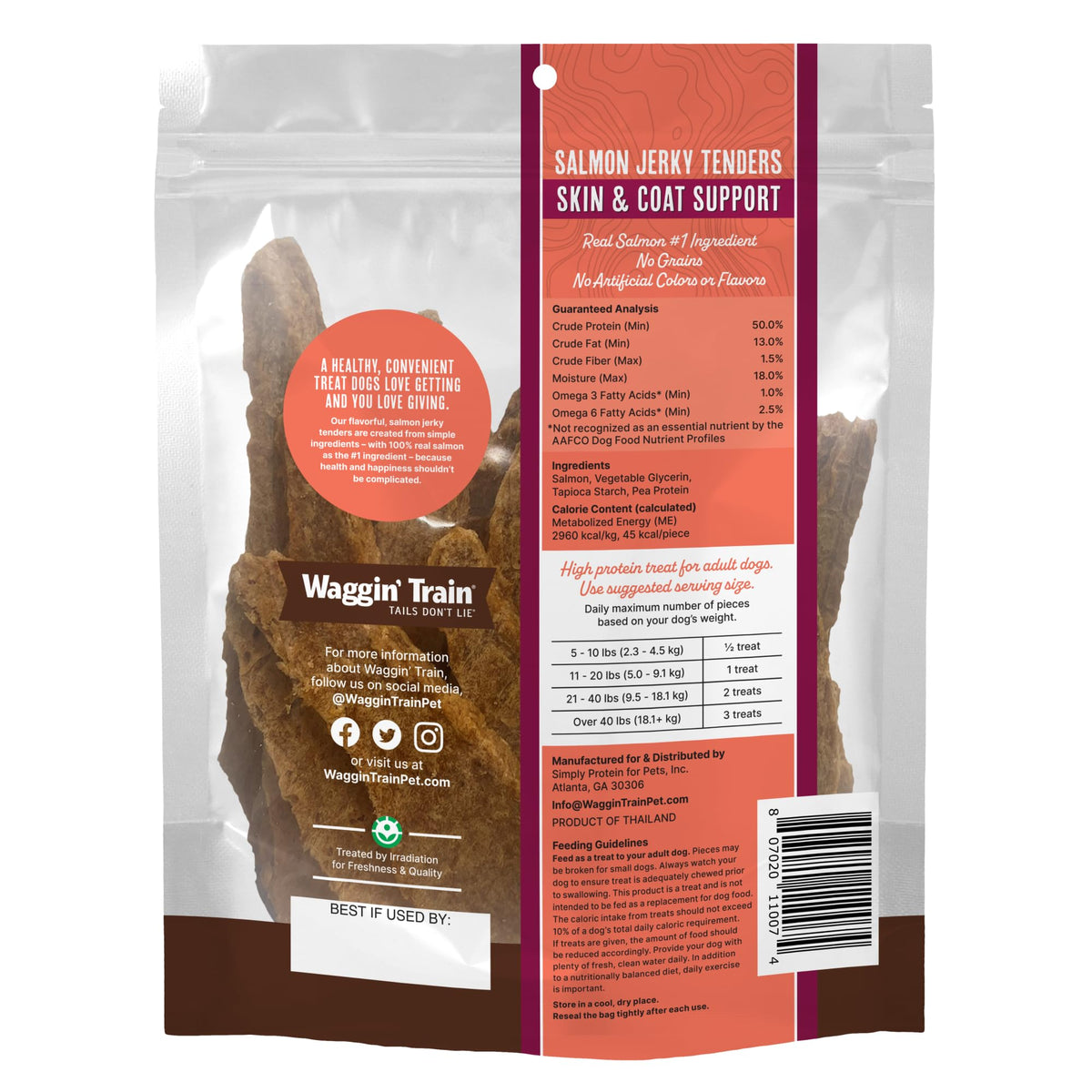 Salmon Jerky Dog Treats 12 oz T643