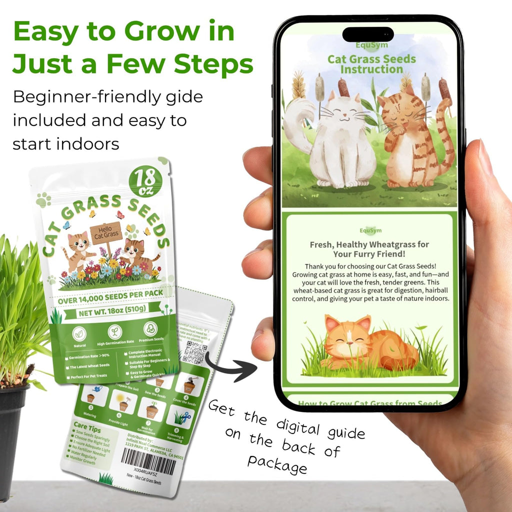 18oz Cat Grass Seeds H632