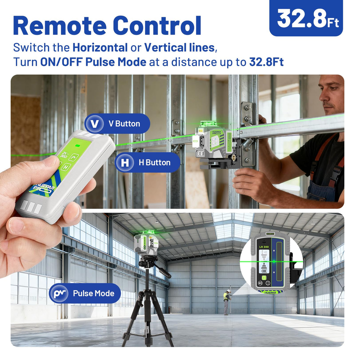 360 Self Leveling Green Laser Level with Tripod H442