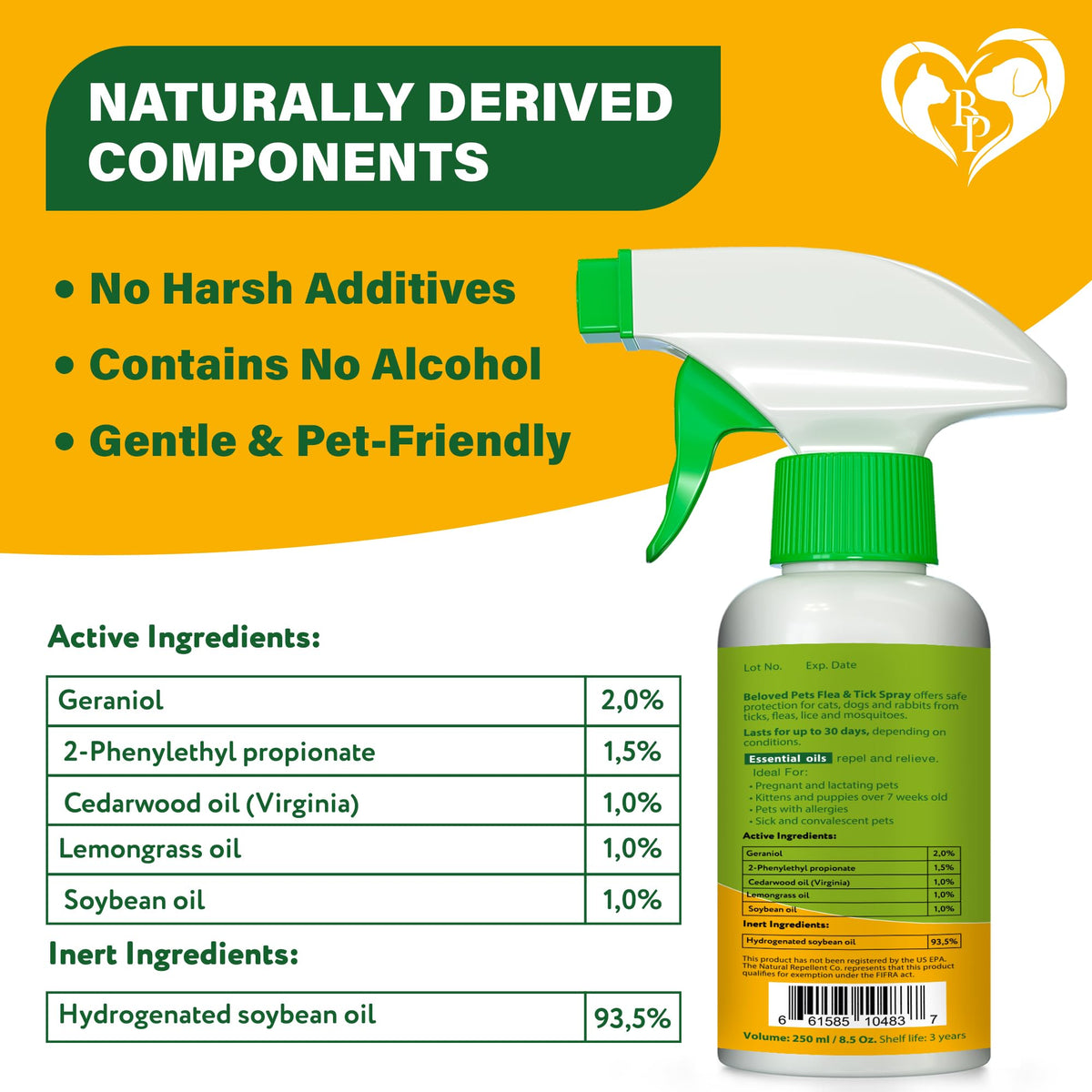 Natural Flea and Tick Home Spray A600