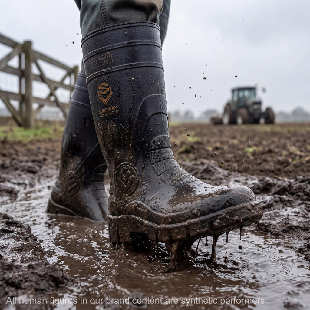 PVC Waterproof Knee-High Work Boots Z76115