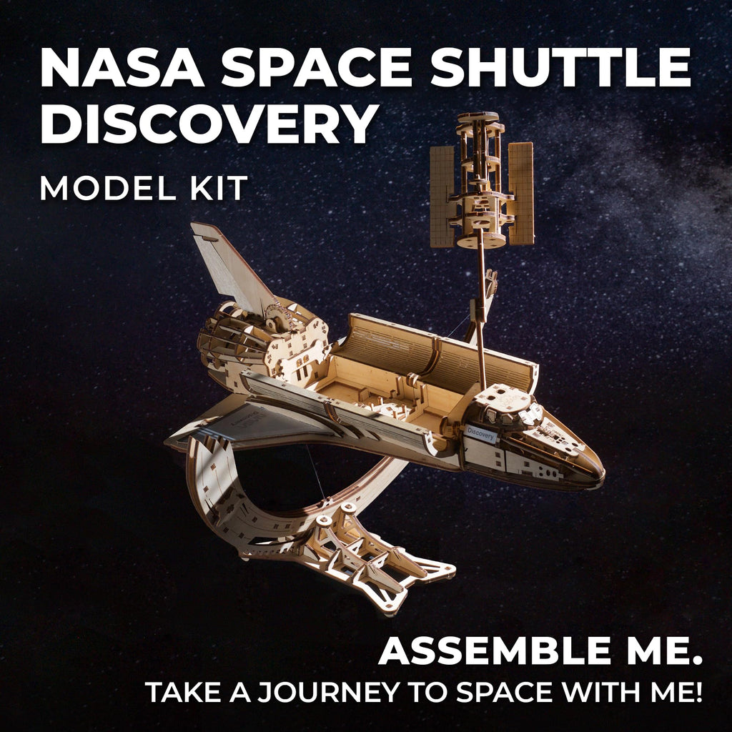 Wooden 3D Puzzle Space Shuttle Model Kit Z61193