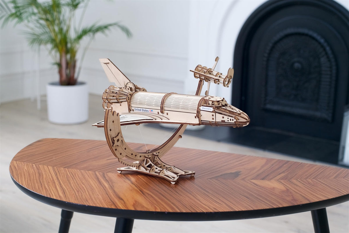 Wooden 3D Puzzle Space Shuttle Model Kit Z61193