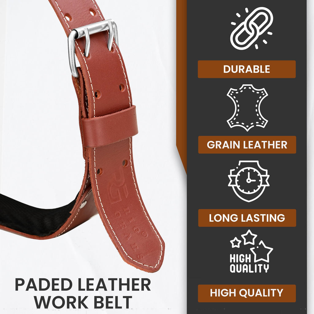 Leather Tool Belt 3 Inch 34" to 49" M58547