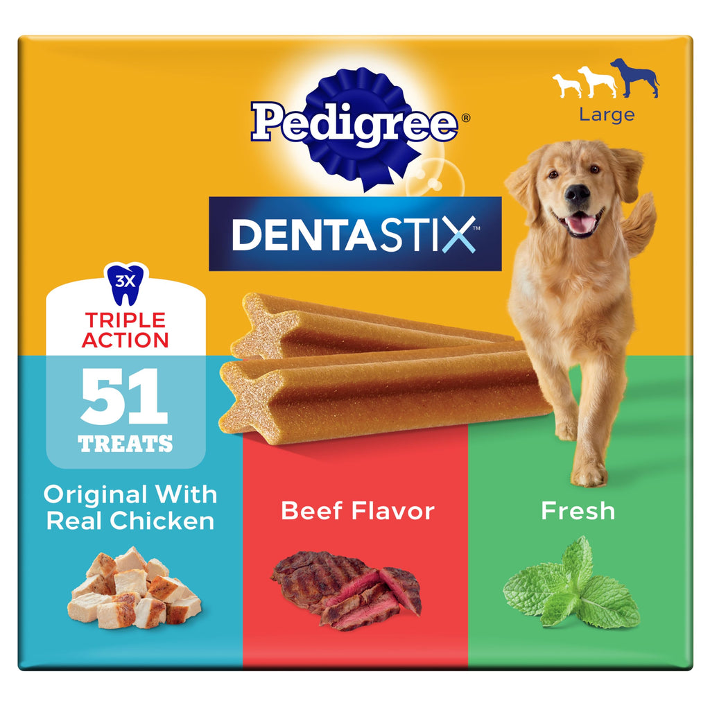 Large Breed Dental Dog Treats, 51 Count T2959