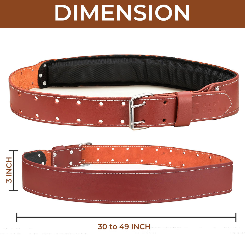 Leather Tool Belt 3 Inch 34" to 49" M58547