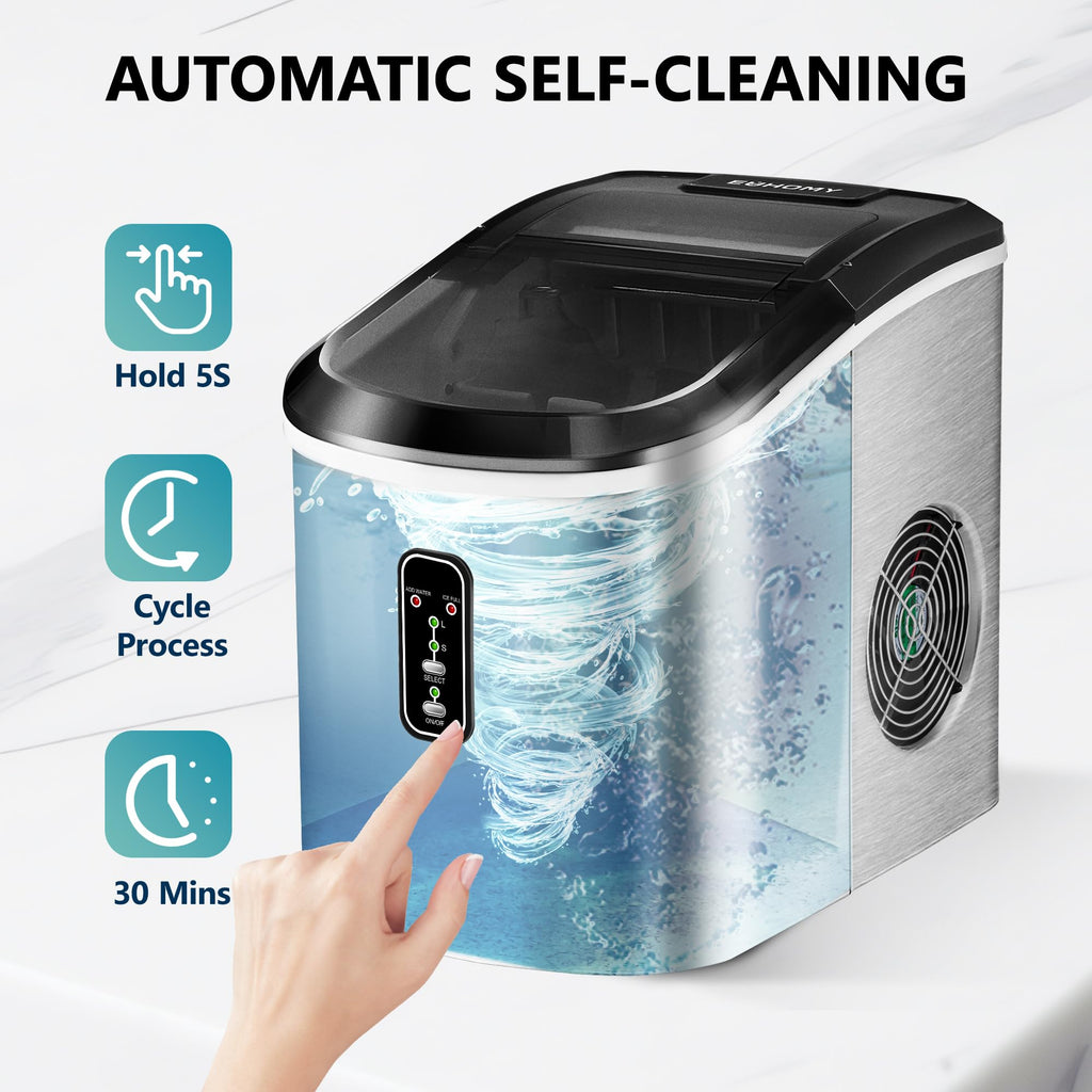 Countertop Ice Maker with Ice Scoop and Basket H548834