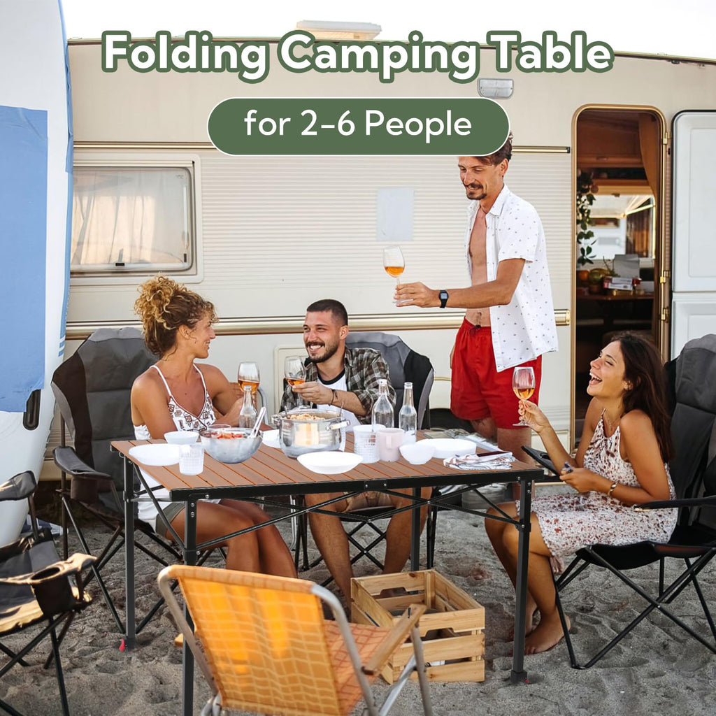 Portable Adjustable Height Camping Table H9614