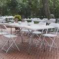 6-Foot Heavy Duty Plastic Folding Table with Carrying Handles Y604636