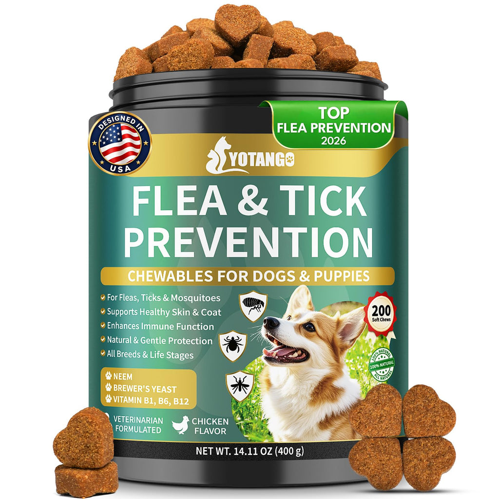 Flea and Tick Prevention for Dogs Chewable 200 Ct C251