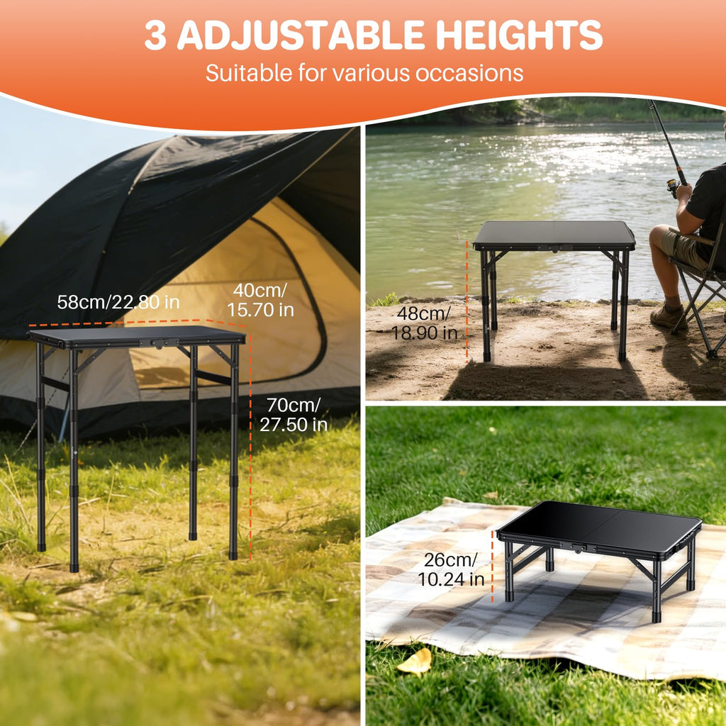Waterproof Camping Tables with Plastic Tabletop X31682