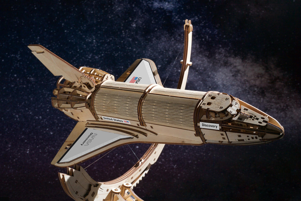 Wooden 3D Puzzle Space Shuttle Model Kit Z61193