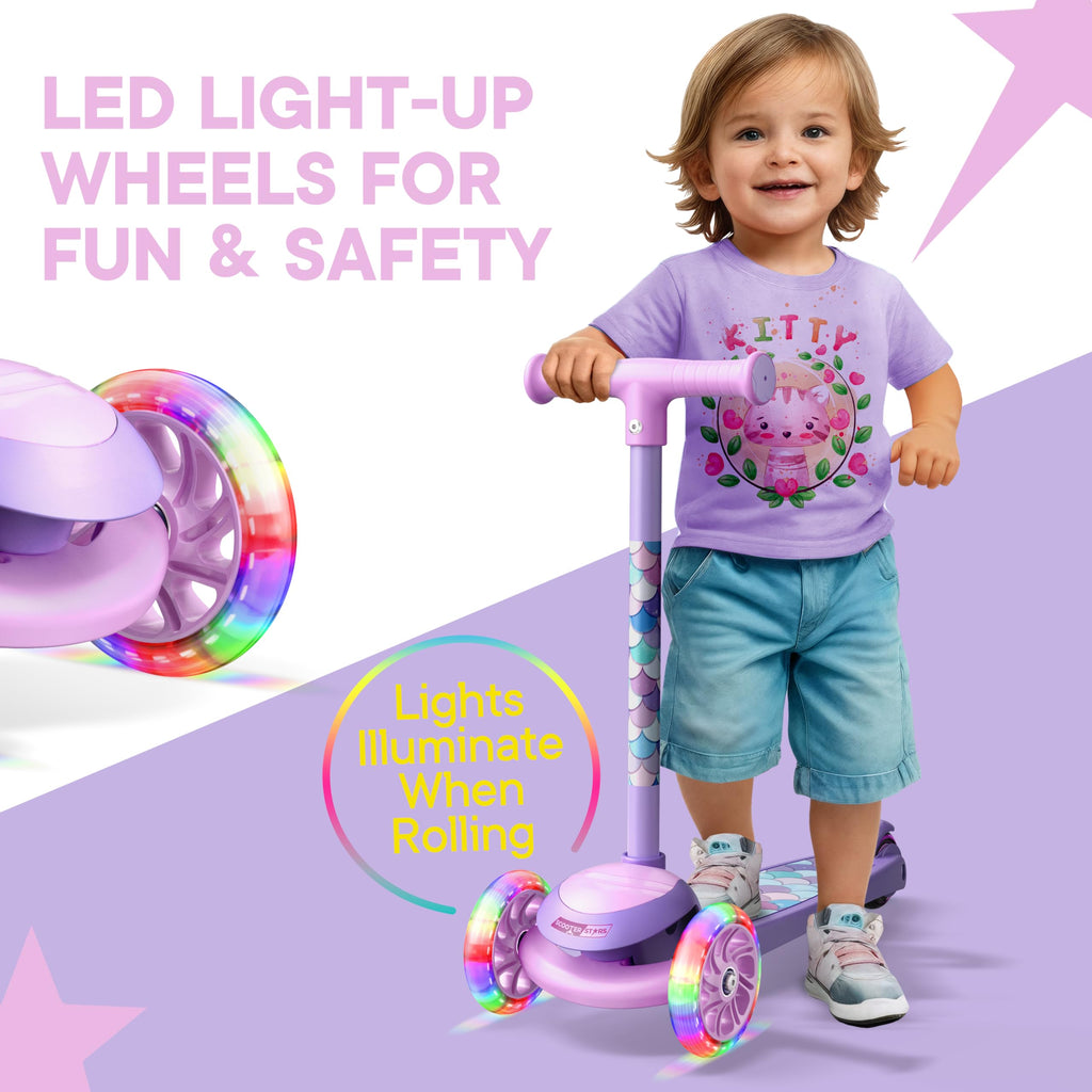 3 Wheel Light Up LED Scooter for Kids I306397