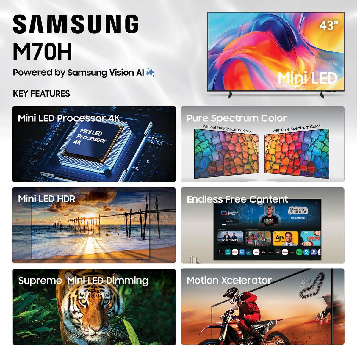 43-Inch Mini LED 4K Smart TV J817878