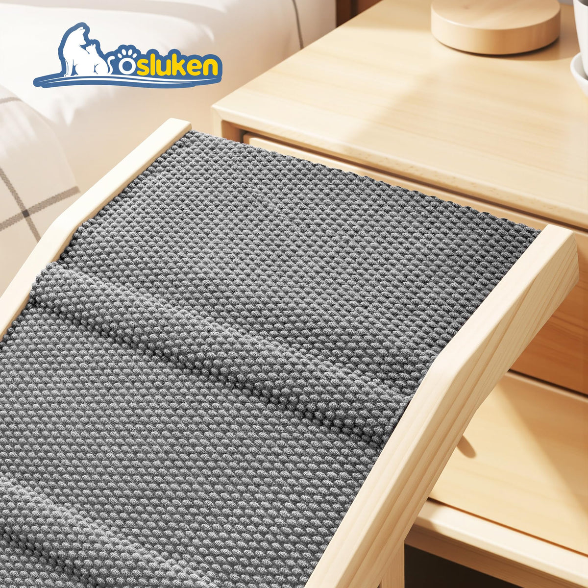 Foldable Dog Ramp with Platform 6 Adjustable Heights W731