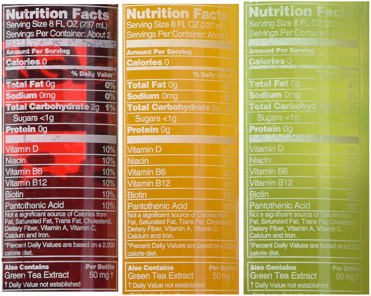 Sparkling Water Bottle Variety Pack 1.7 Ounce B4121